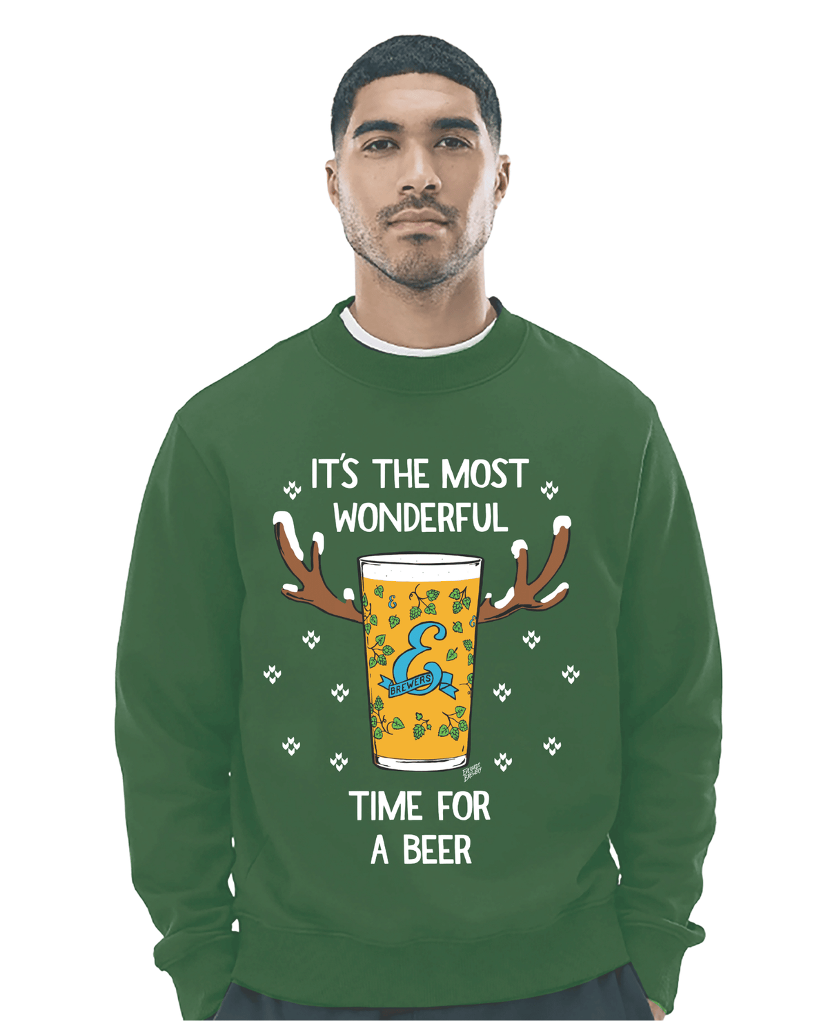 'Time For A Beer' Christmas Jumper