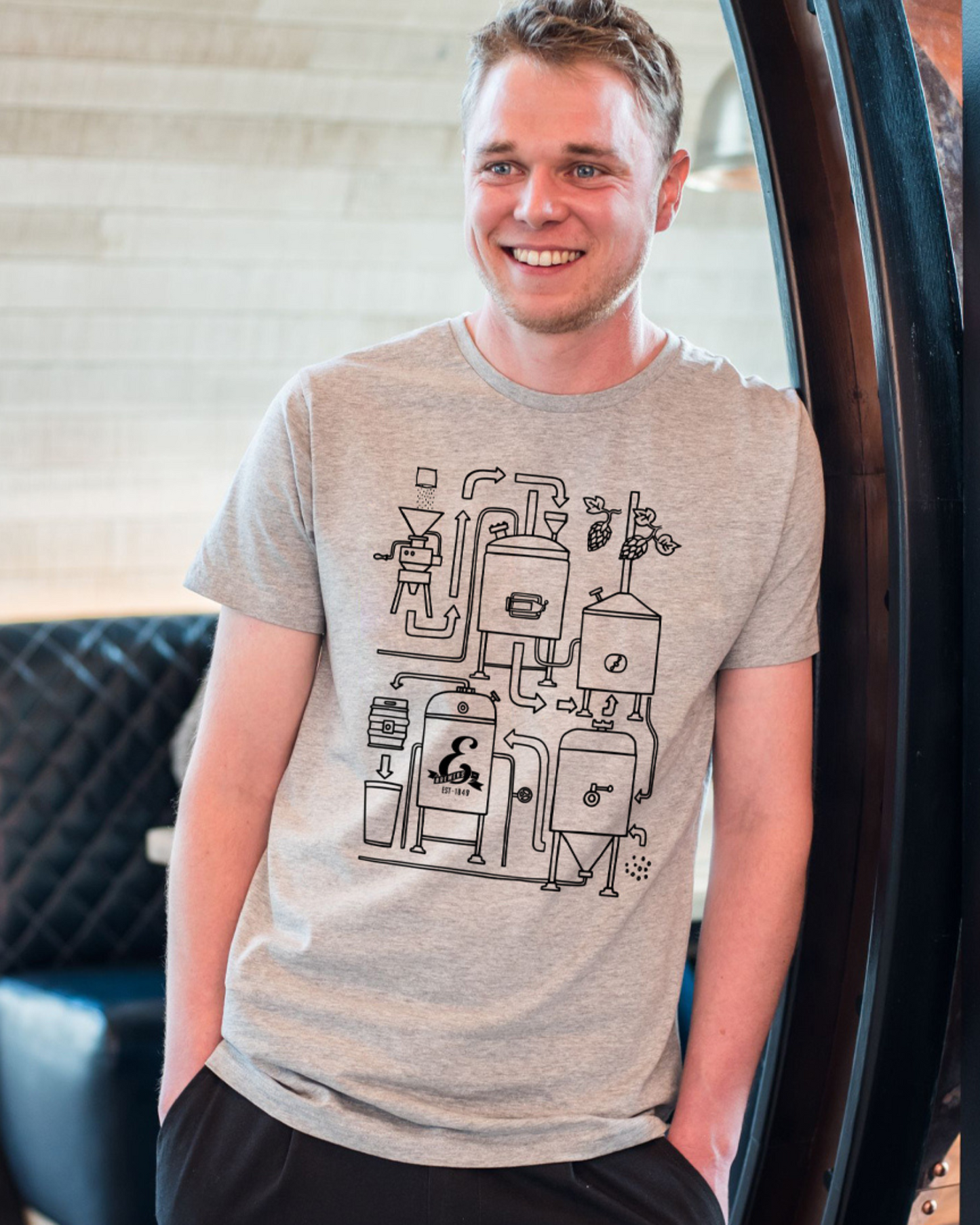 Pipework T-Shirt Grey