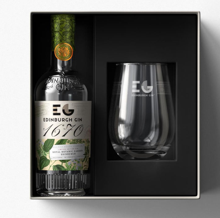 Edinburgh Gin 1670 & Glass Gift Set