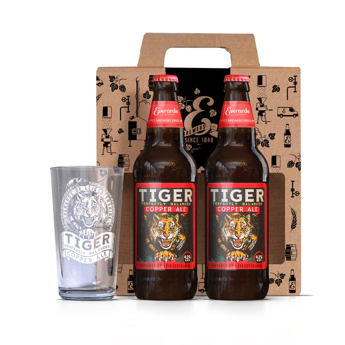 Tiger Bottle & Glass Pack