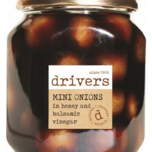 Drivers Mini Pickled Onions in Honey & Balsamic Vinegar 550g