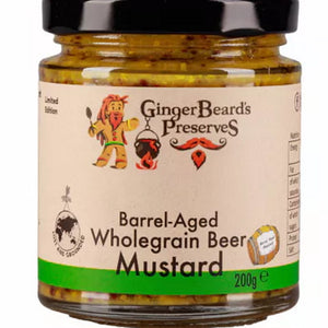Ginger Beard's Barrel Aged Wholegrain Beer Mustard 200g
