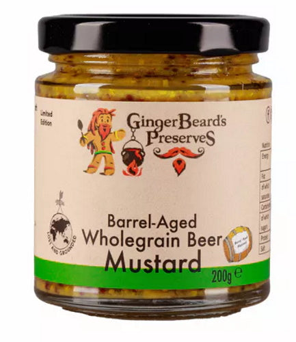 Ginger Beard's Barrel Aged Wholegrain Beer Mustard 200g