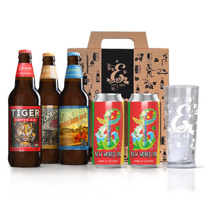 Mixed Beer & Glass Gift Set