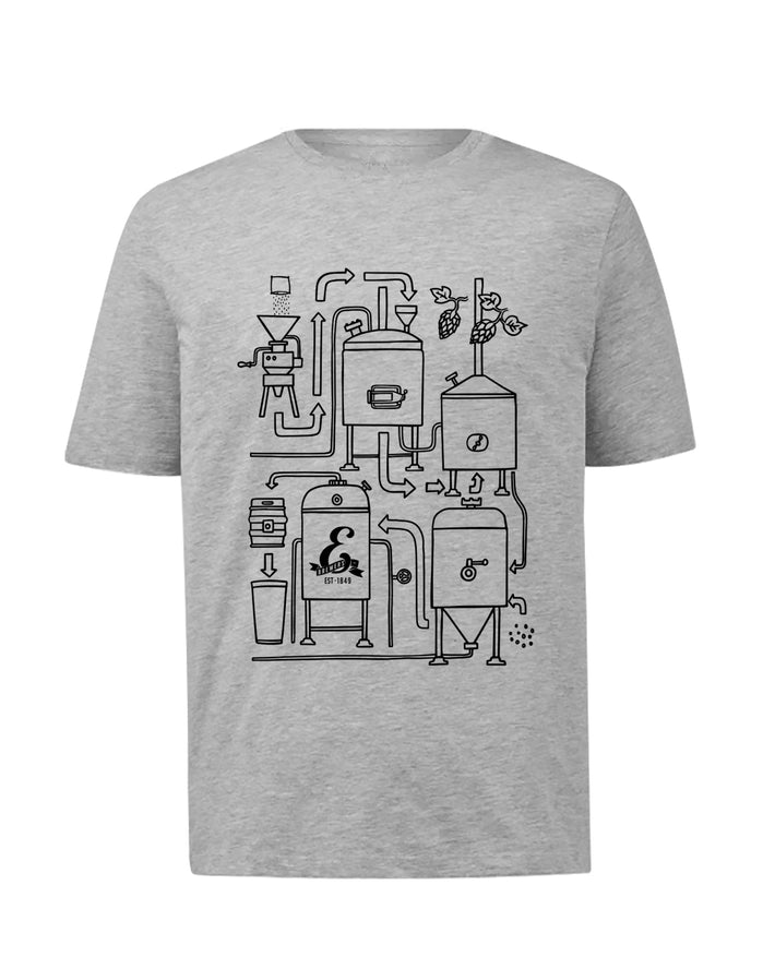 Pipework T-Shirt Grey