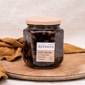 Drivers Mini Pickled Onions in Honey & Balsamic Vinegar 550g