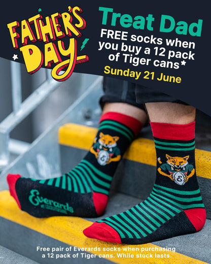 Tiger Copper Ale 12x 440ml & Free Socks