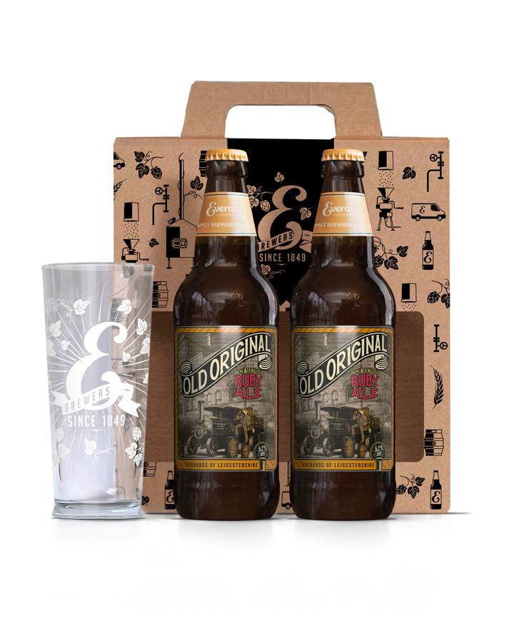 Old Original Bottle & Glass Pack