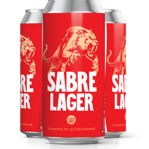Sabre Lager Cans