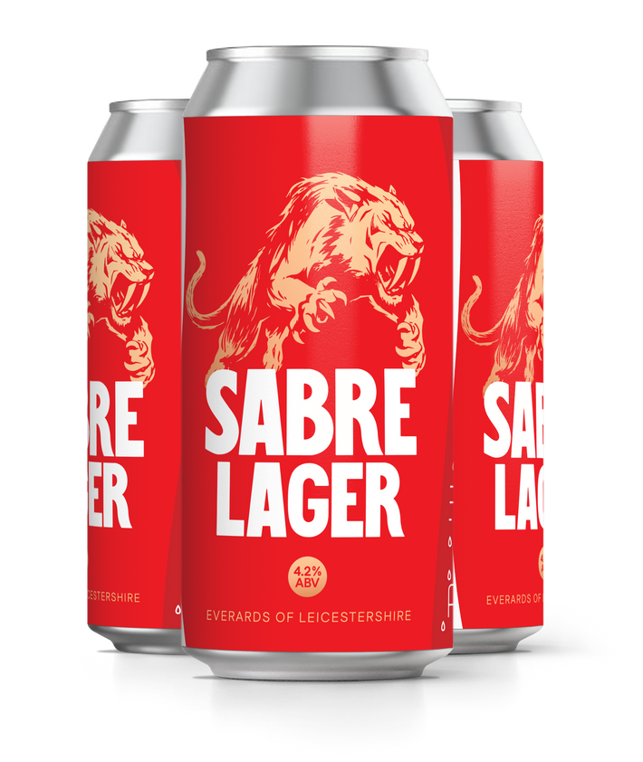 Sabre Lager Cans
