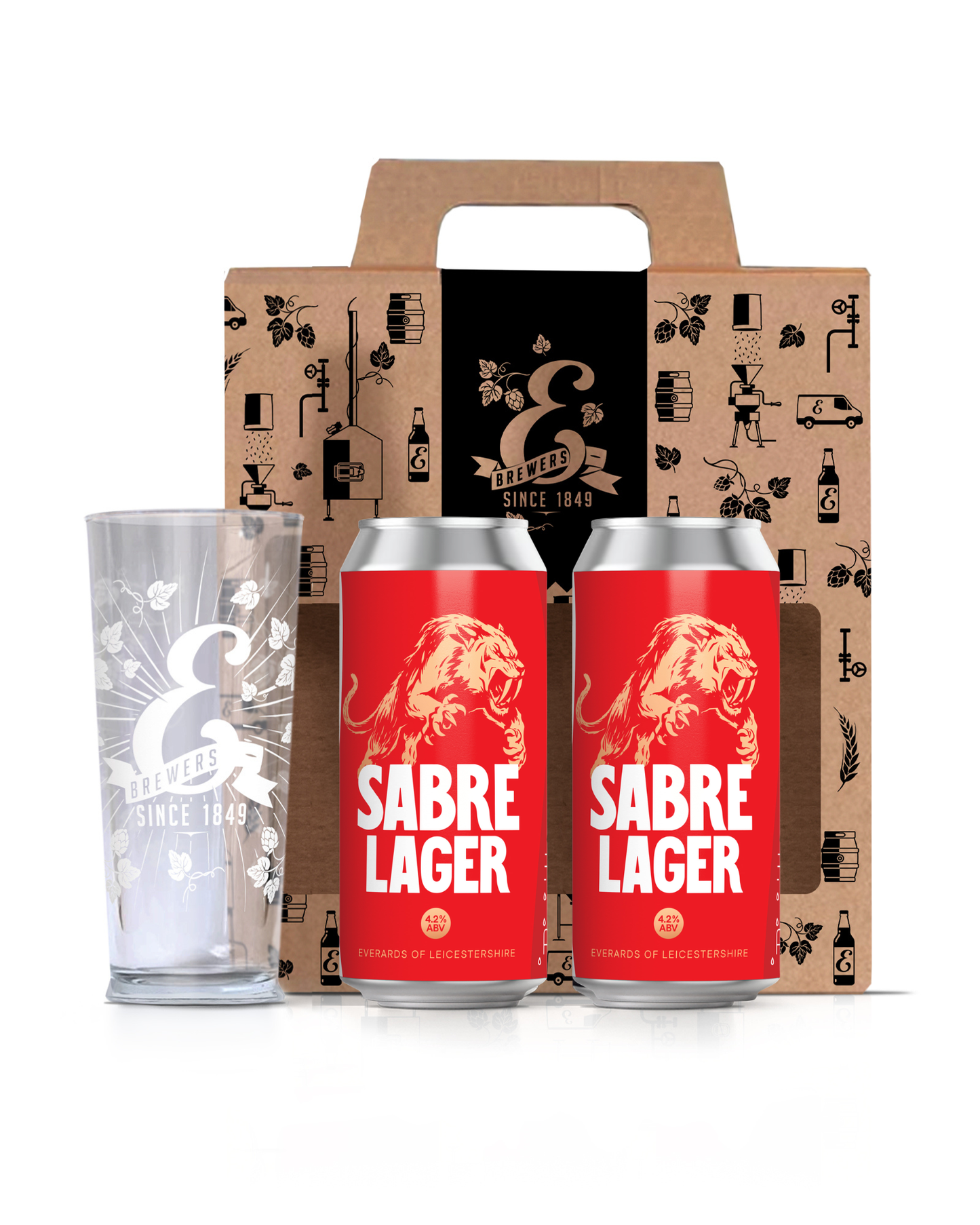 Sabre Lager & Glass Pack