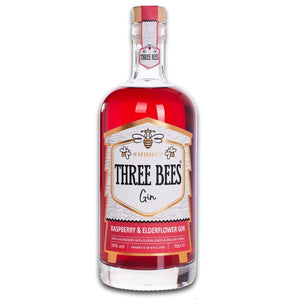 Three Bees Raspberry & Elderflower Gin 70cl