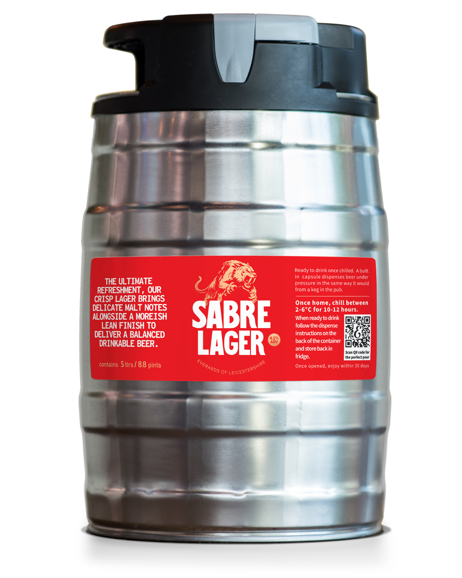 Sabre Lager Minikeg – Everards of Leicestershire