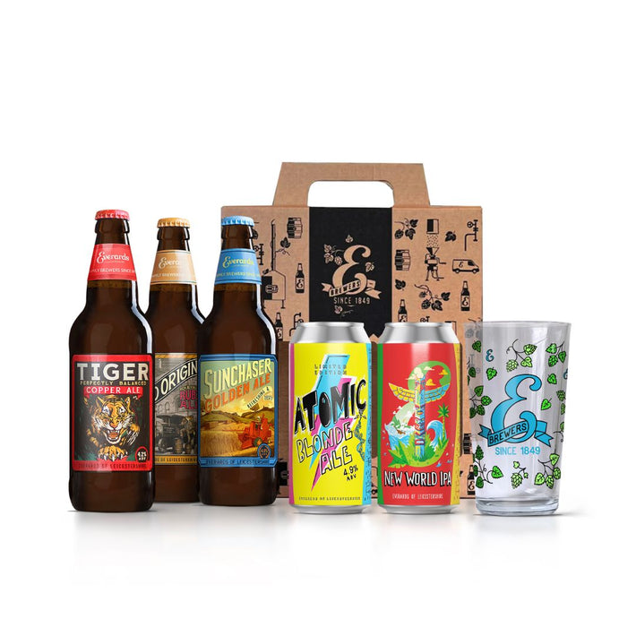 Mixed Beer & Glass Gift Set