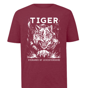 Tiger T-Shirt Maroon