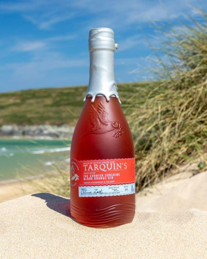 A bottle of Tarquin's Blood Orange Gin