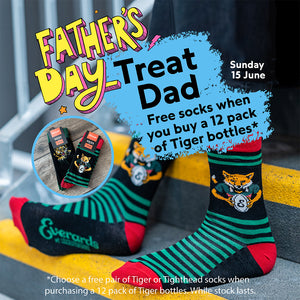 Tiger 12 Bottle Case & FREE Socks