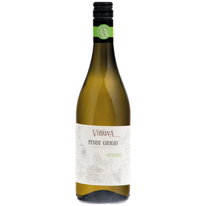 Vinuva Organic Pinot Grigio 75cl wine available from Everards Brewery Shop