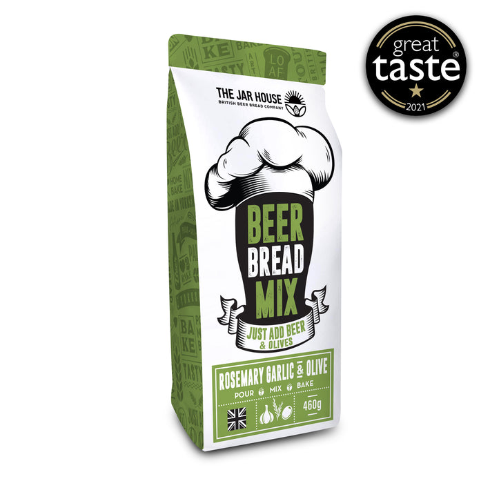 Jar House Rosemary, Garlic and Olive Beer Bread Mix 460g