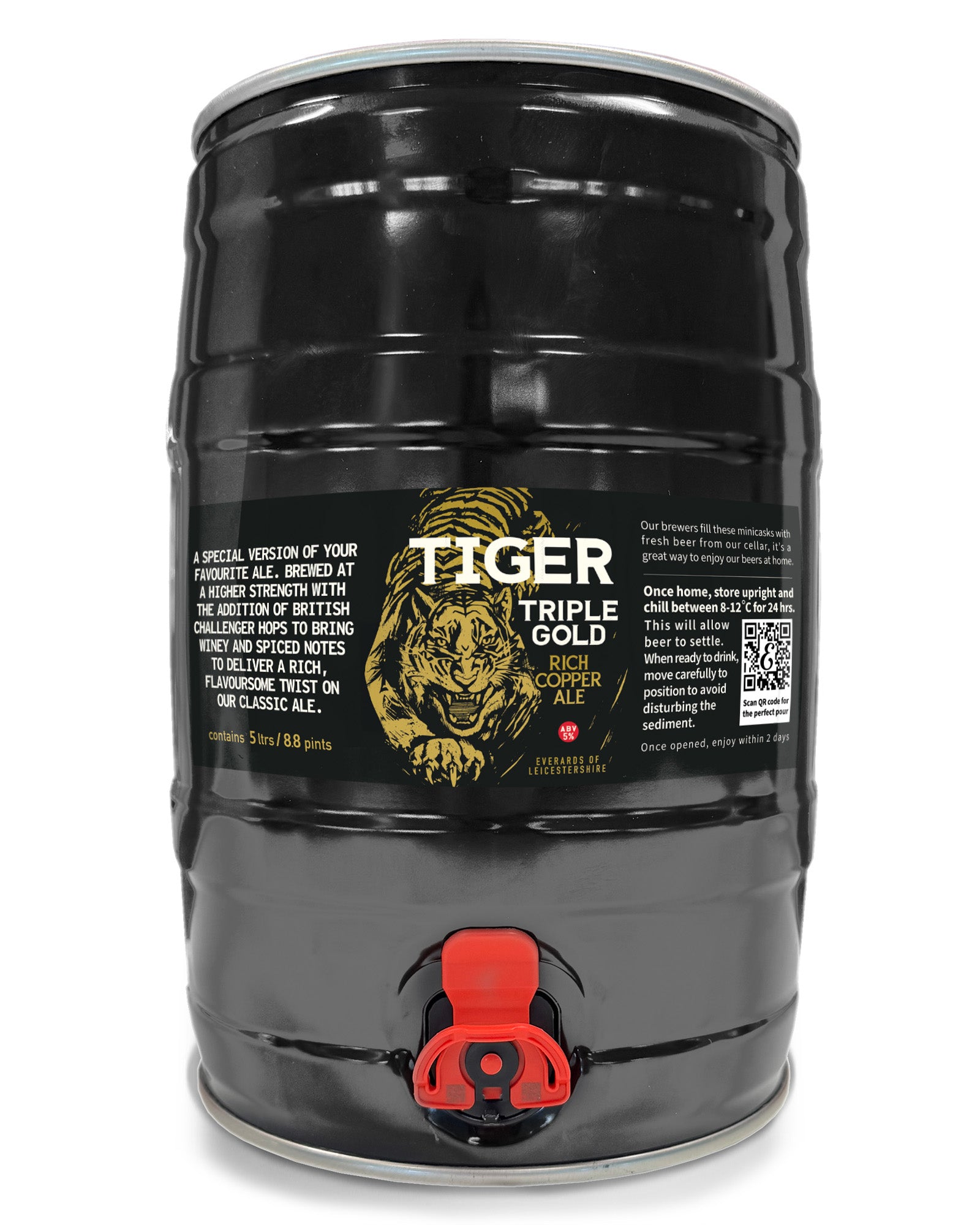 Everards Tiger Triple Gold Minicask 5Ltr